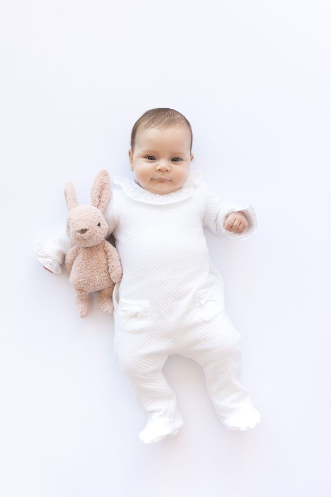Warmi Enterito Gracia Blanco con Broderie