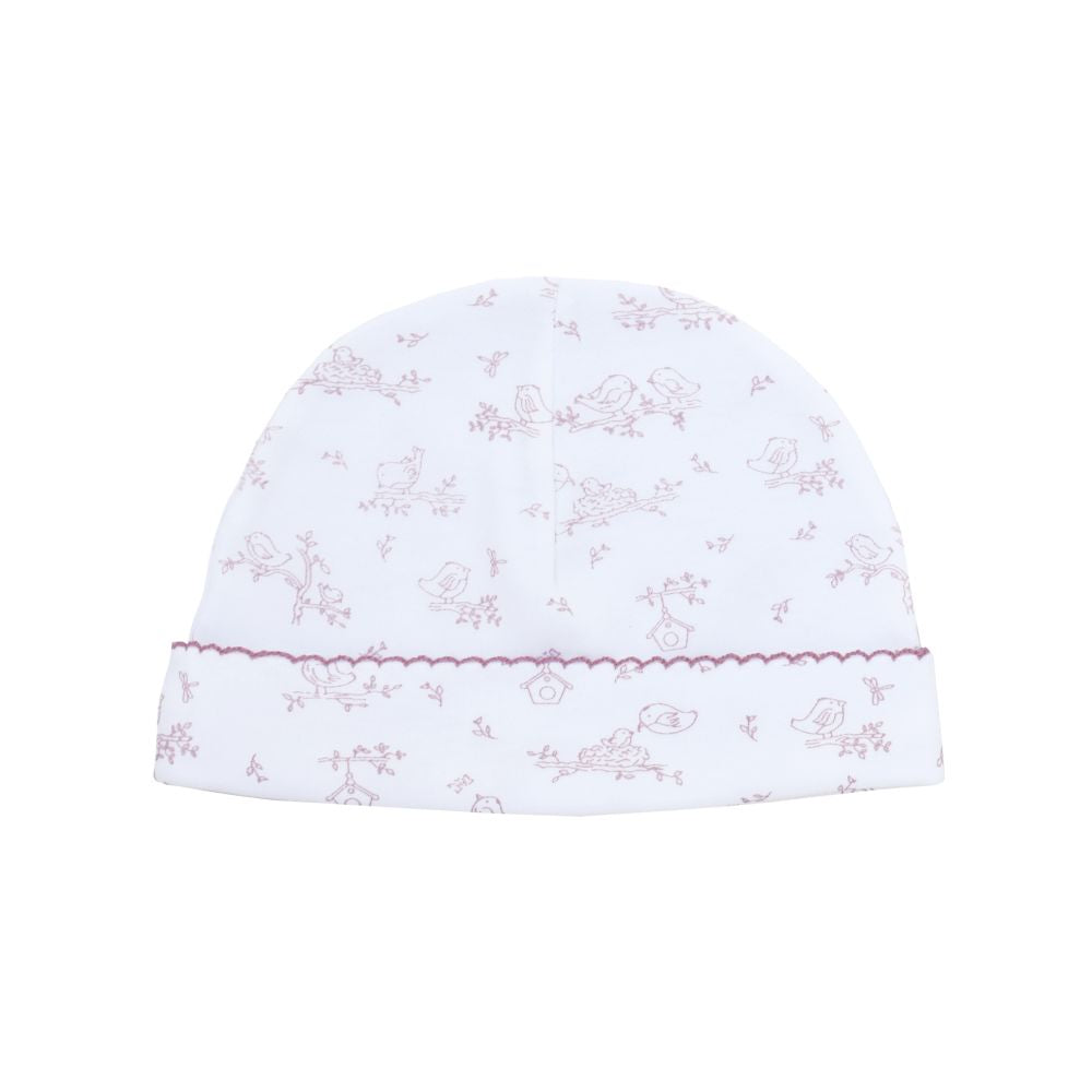 Warmi Gorro Picueta Pajaritos en Nido Palo Rosa