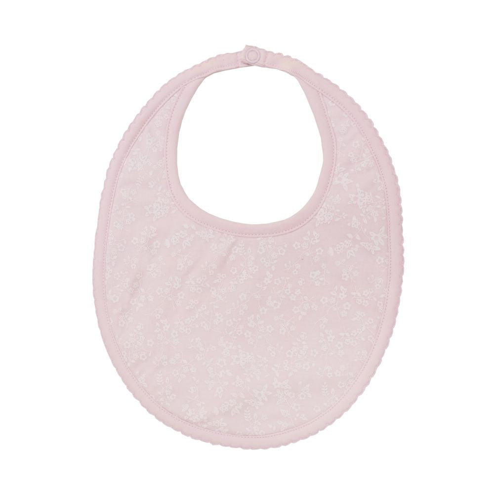 Warmi Babero Picueta Rosa Flores Blancas