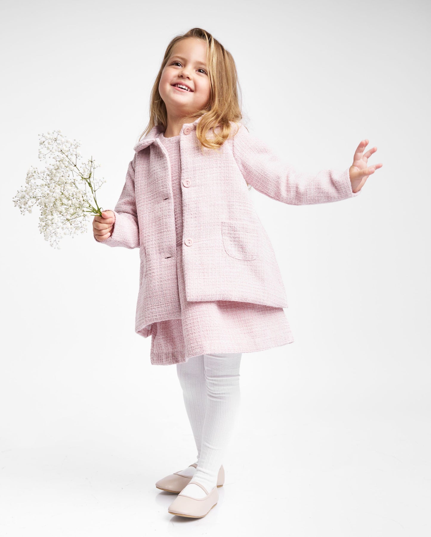 Saco Inés tweed rosa