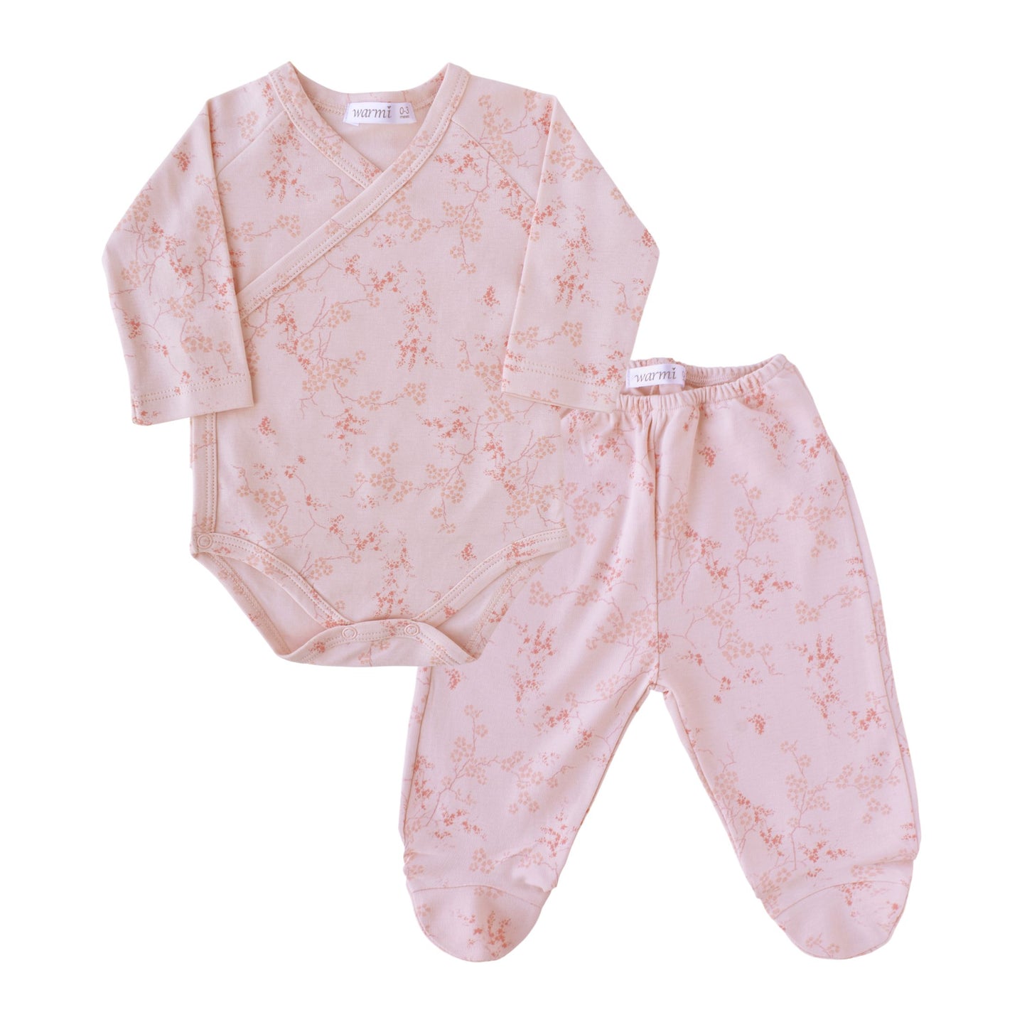 Set bodie + pantalón rosa flores blossom