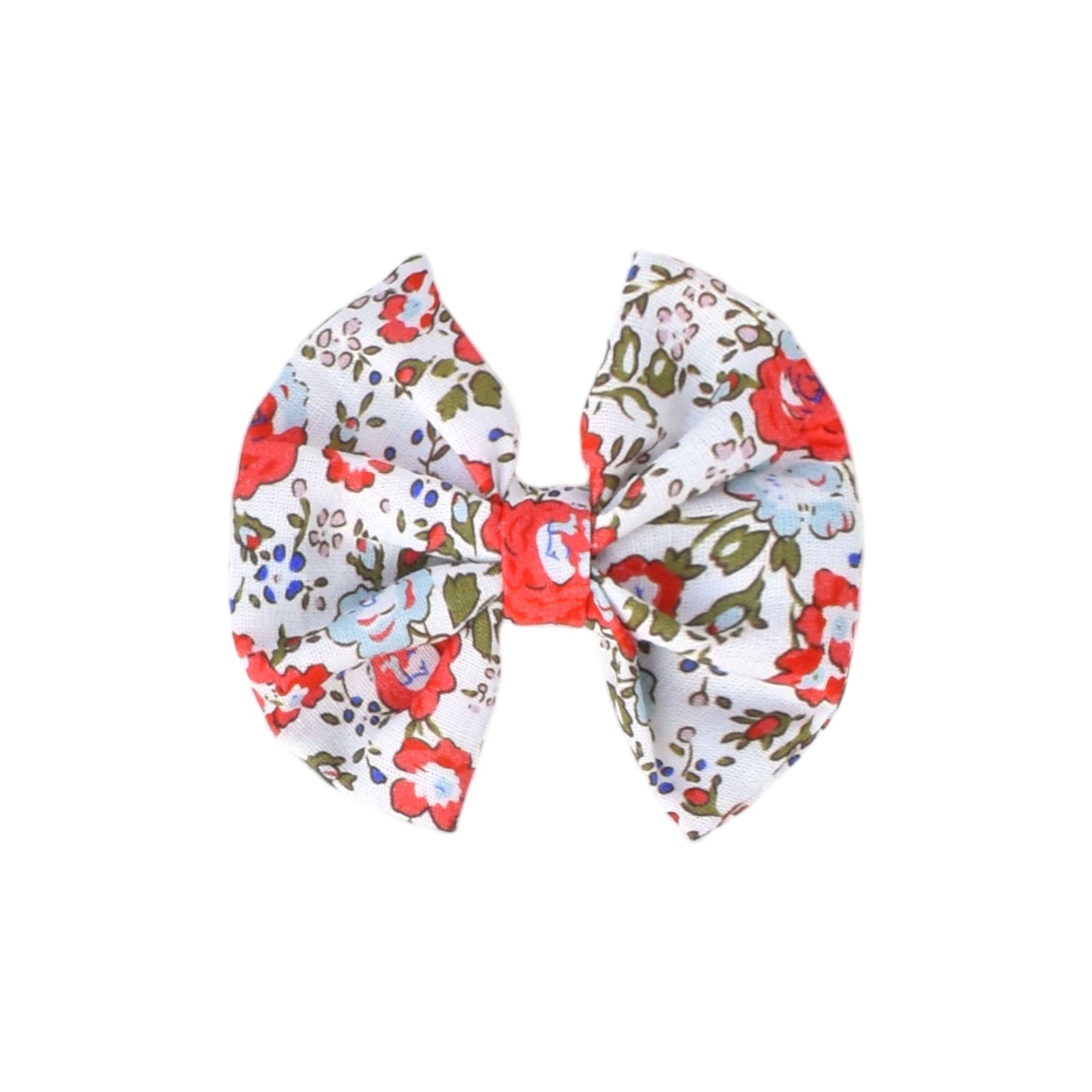 Pinche lazo 7 cm flores rojas