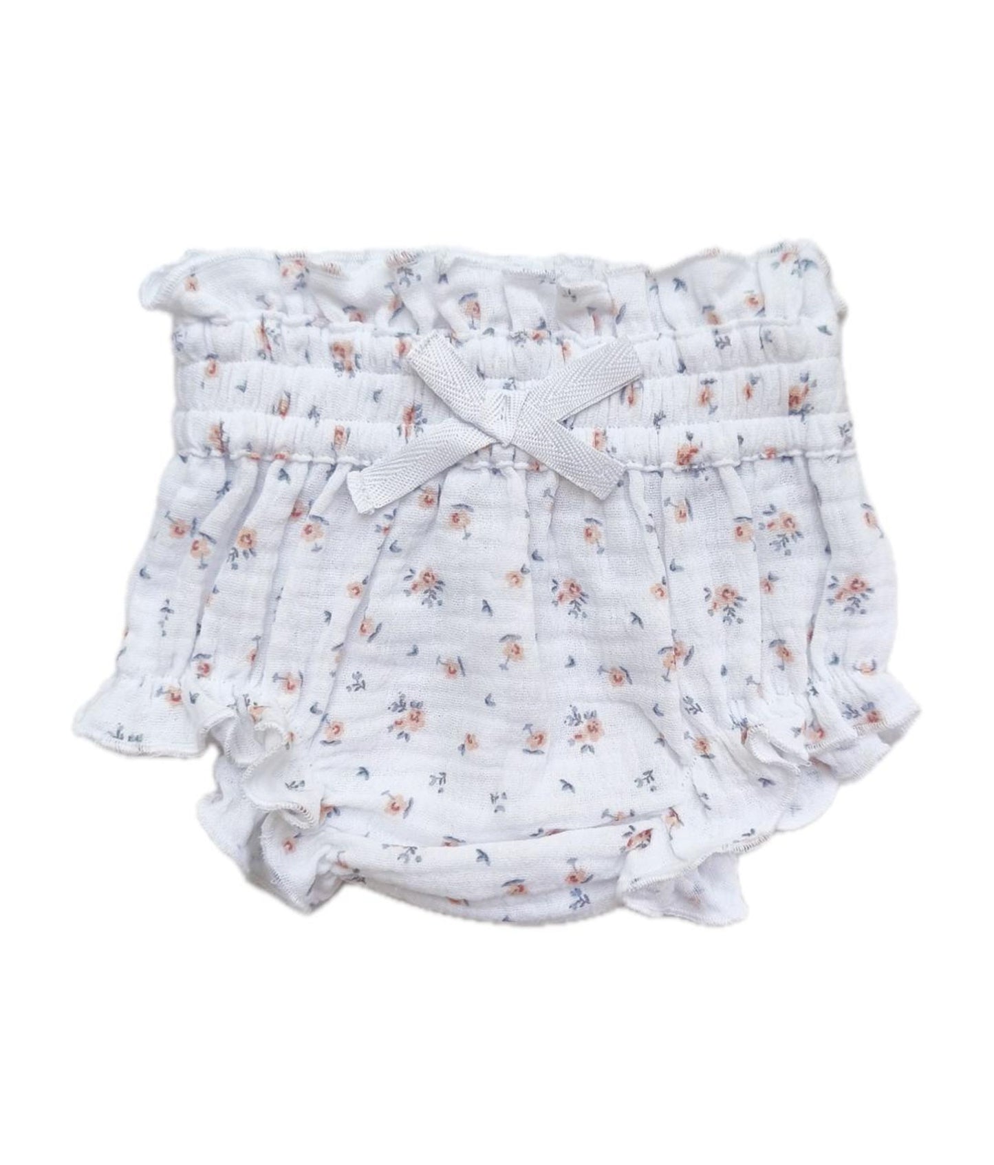 Short valencia muselina flores mini print