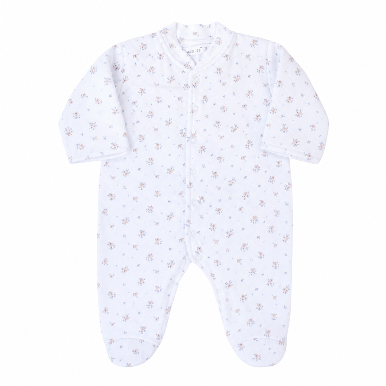 Warmi Enterito Acolchado Reversible Flores Mini Print