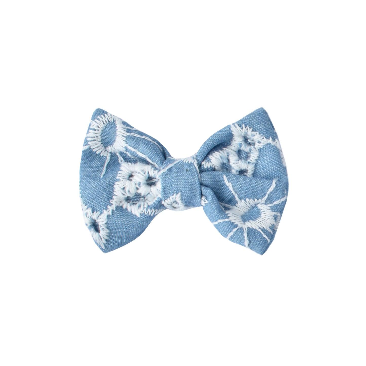 Pinche broderi azul acero