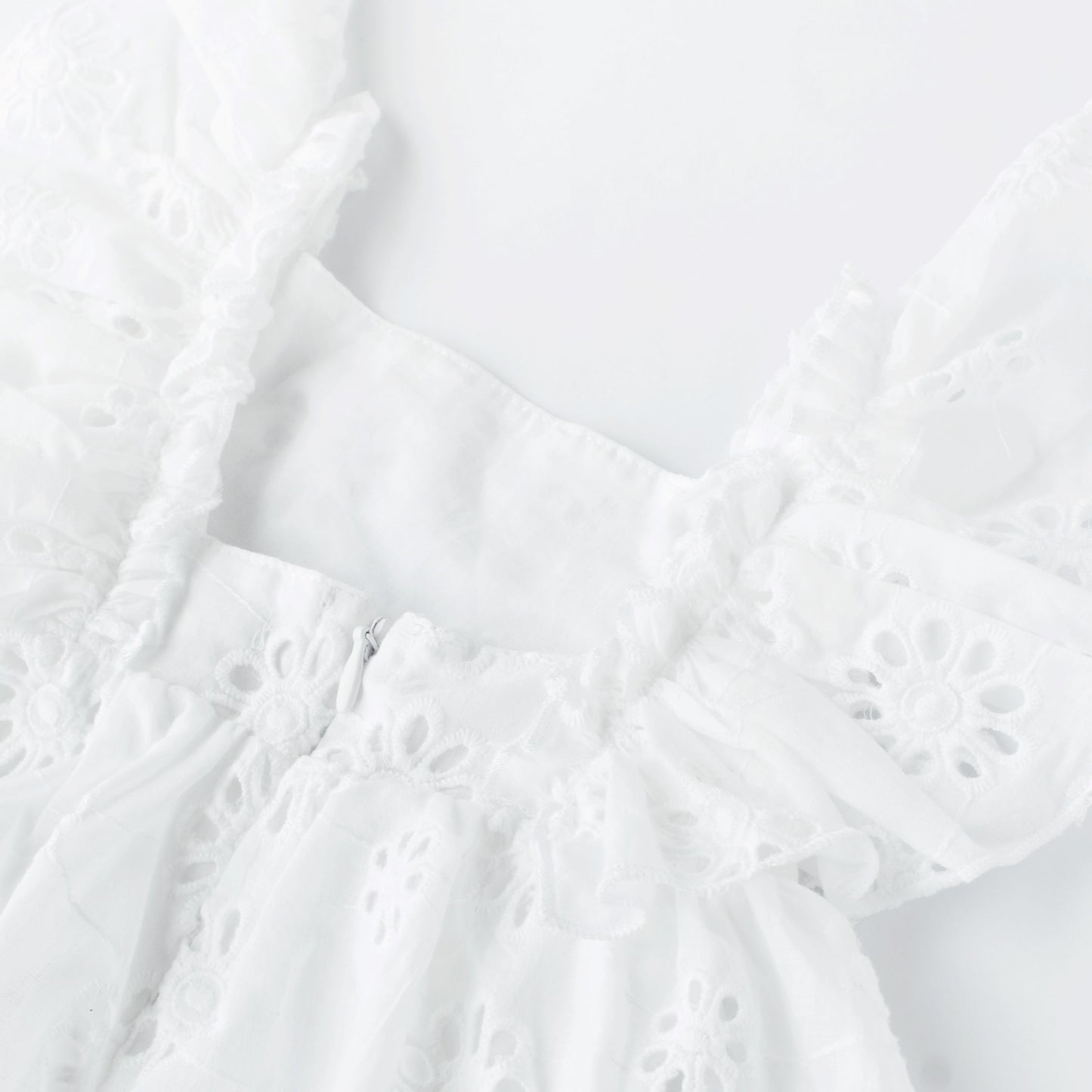Warmi Vestido Cala Broderie Blanco