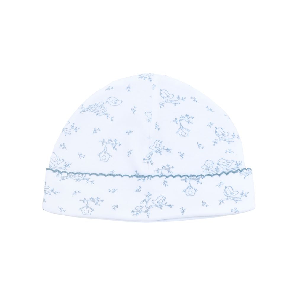 Warmi Gorro Picueta Pajaritos en Nido Azules