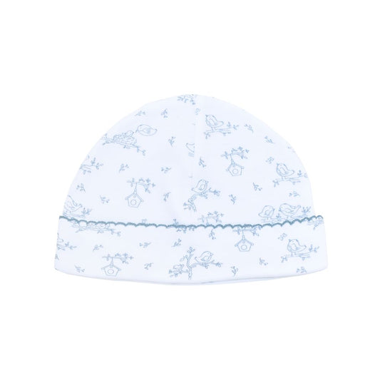 Warmi Gorro Picueta Pajaritos en Nido Azules