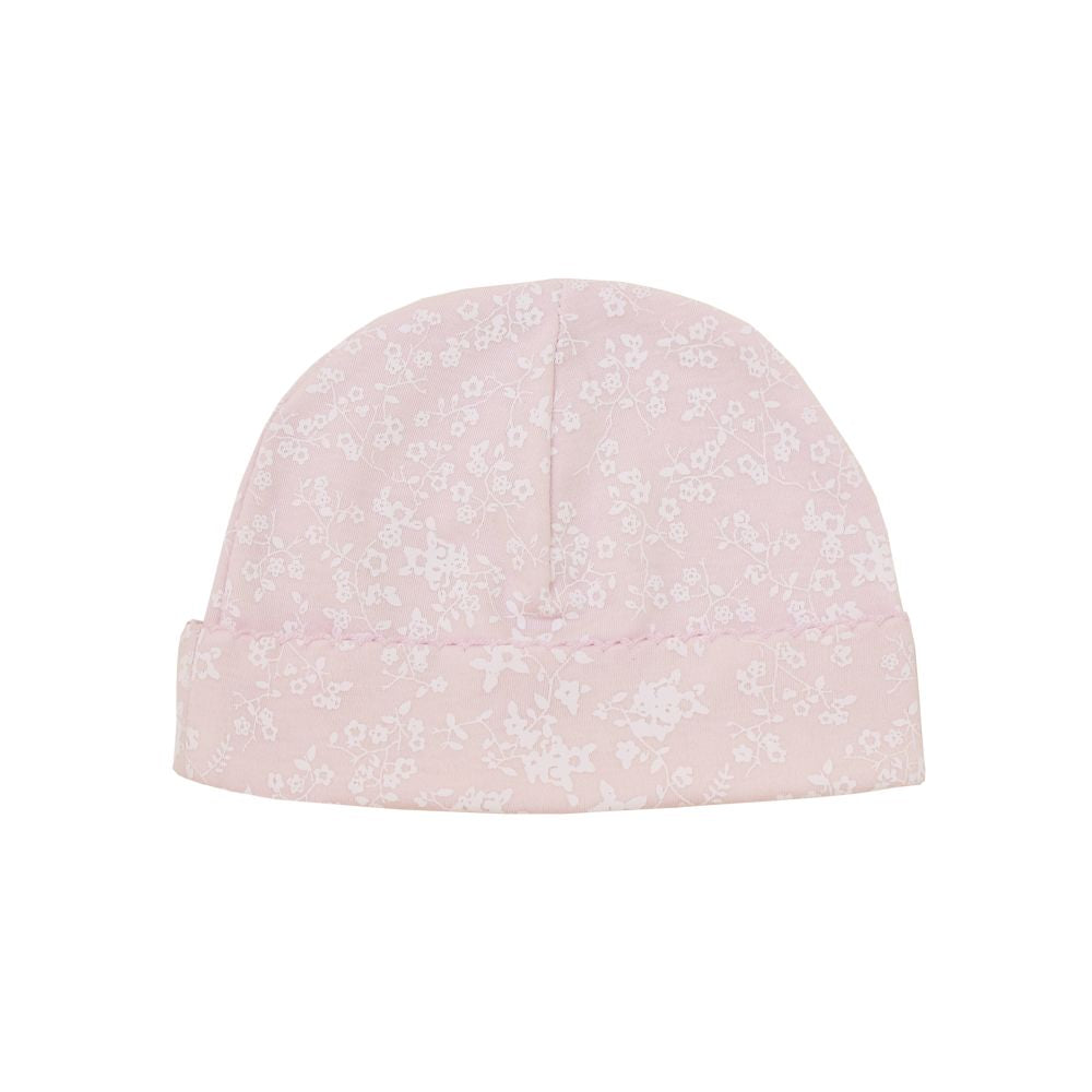 Warmi Gorro Picueta Rosa Flores Blancas