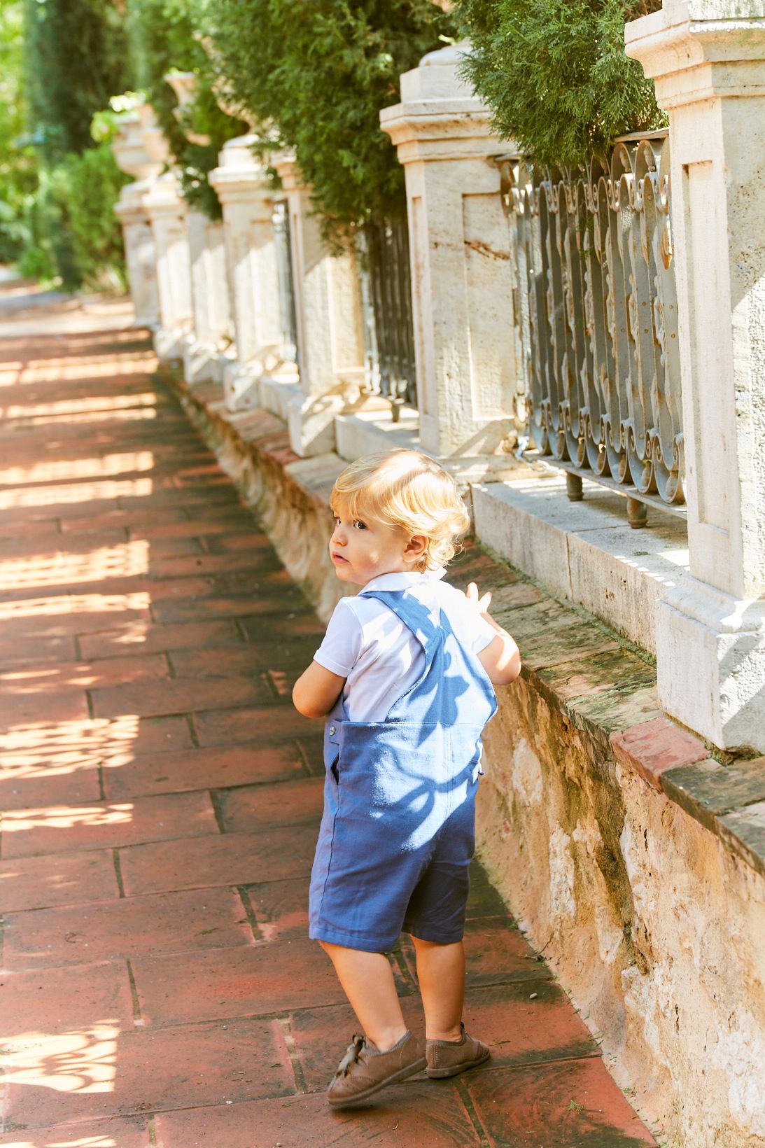 Jardinera agustin lino azul francia