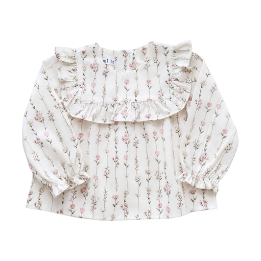 Warmi Blusa Martina flores Ramas Rosas