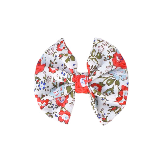 Pinche lazo 7 cm flores rojas