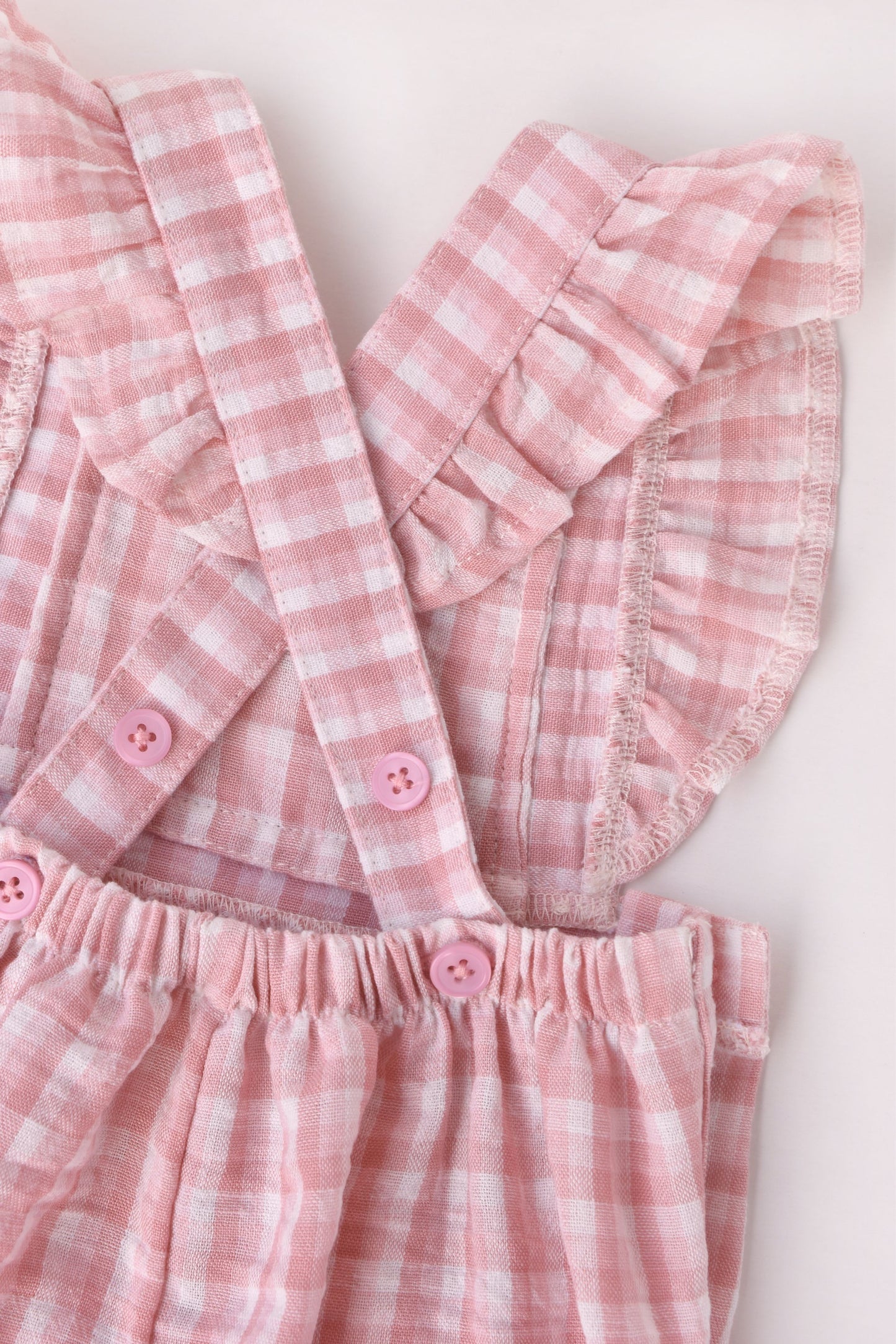 Warmi Jardinera Cadiz Lino Cuadrille Palo Rosa