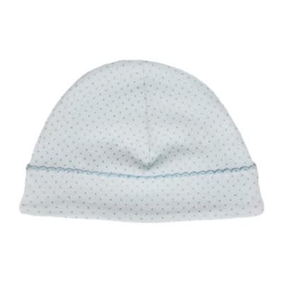 Warmi Gorro Picueta Celeste Puntos Grises