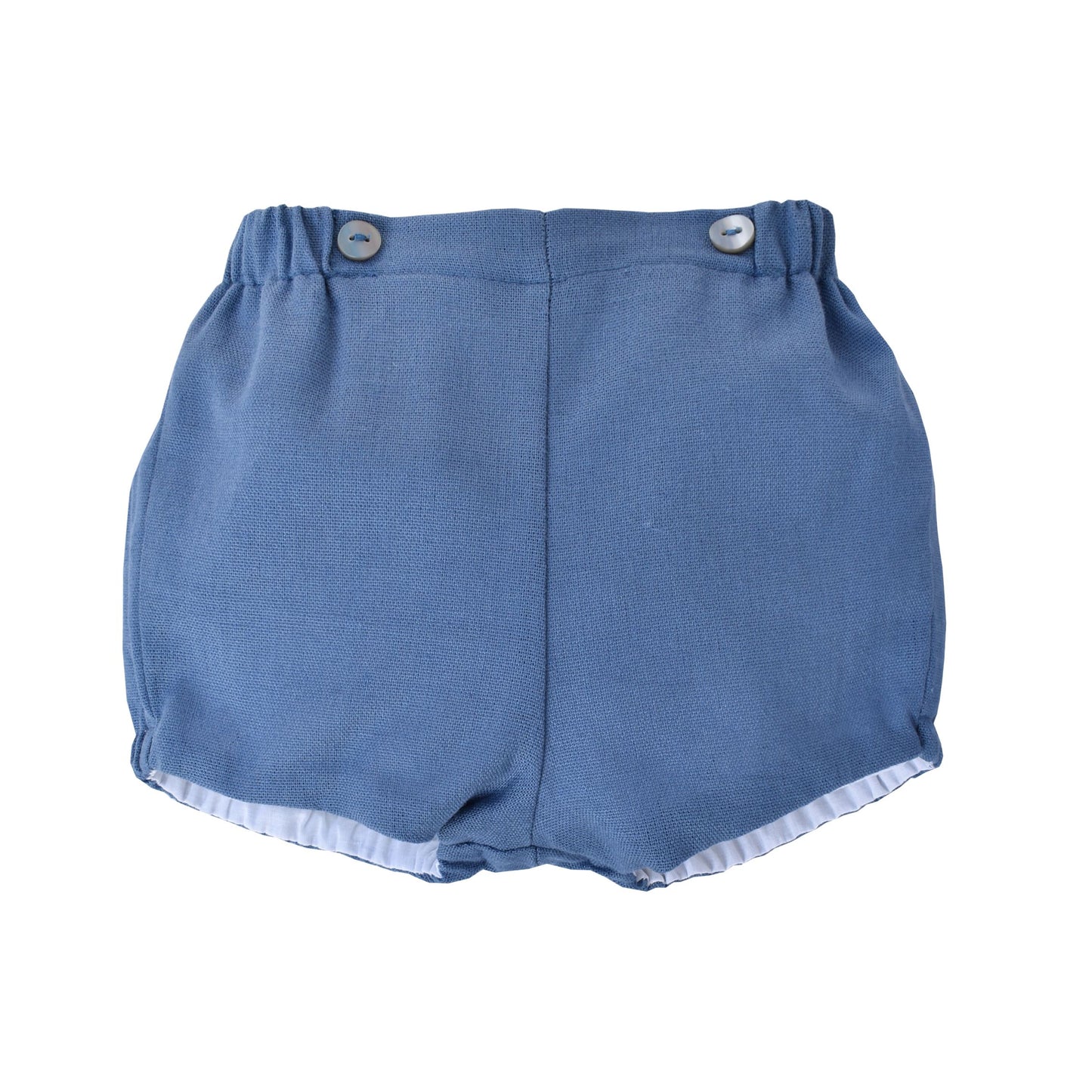 Short dante lino azul francia