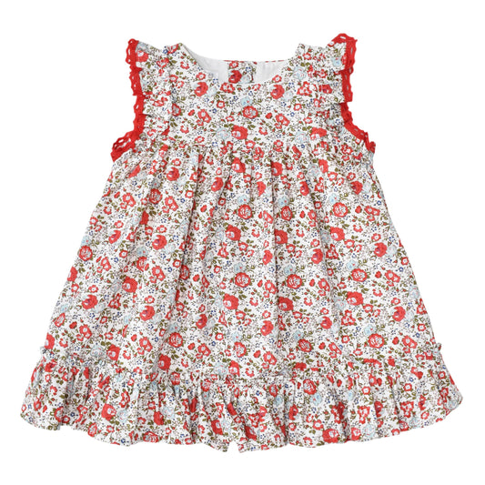 Warmi Vestido Andalucia Flores Rojas