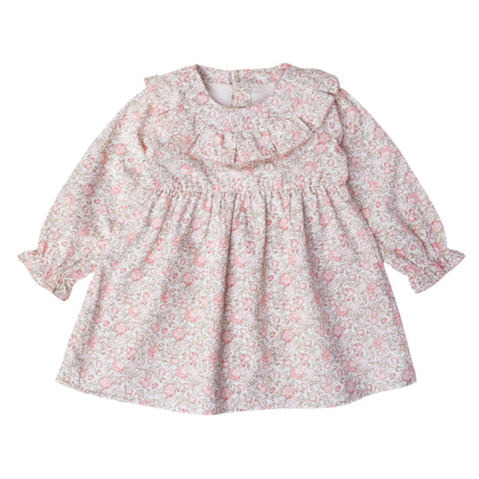 Vestido Mara flores rosa