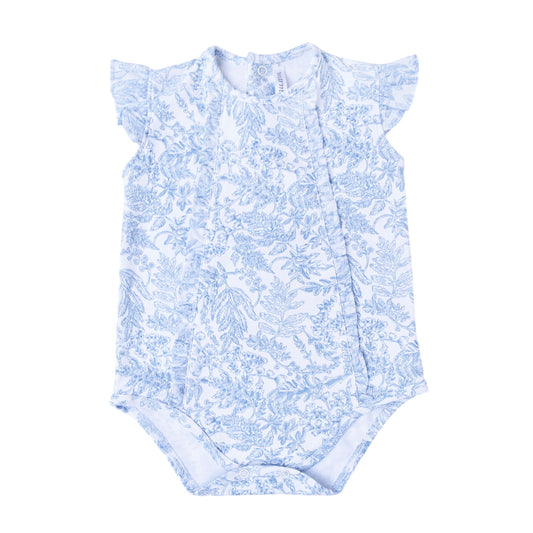 Bombacho lina flores azul francia