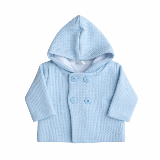 Chaqueta Con Capucha Santiago Celeste