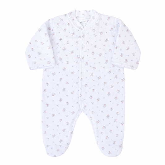 Warmi Enterito Acolchado Reversible Flores Mini Print