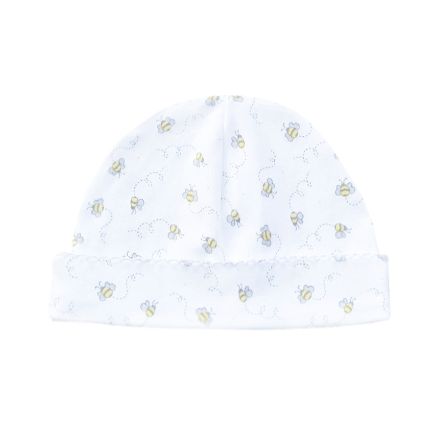 Warmi Gorro Picueta Blanco Abejitas