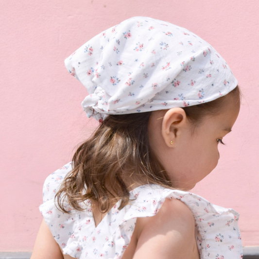 Warmi Pañoleta Flores Mini Print