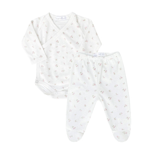 Set bodie + pantalon rosas con puntos