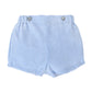 Short dante lino listado celeste