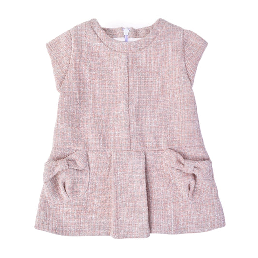 Vestido camelia tweed rosa