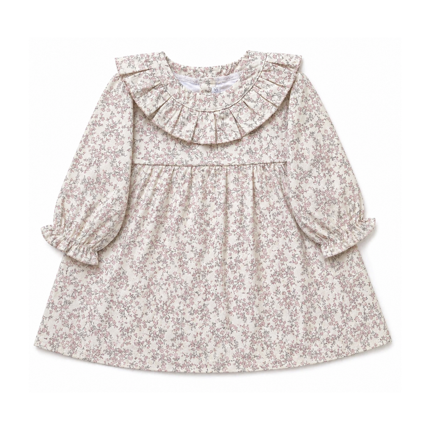 Warmi Vestido Mara Flores Rosa y Menta