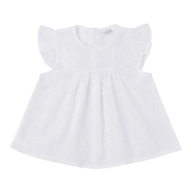 Warmi Blusa Alina Broderi Blanco